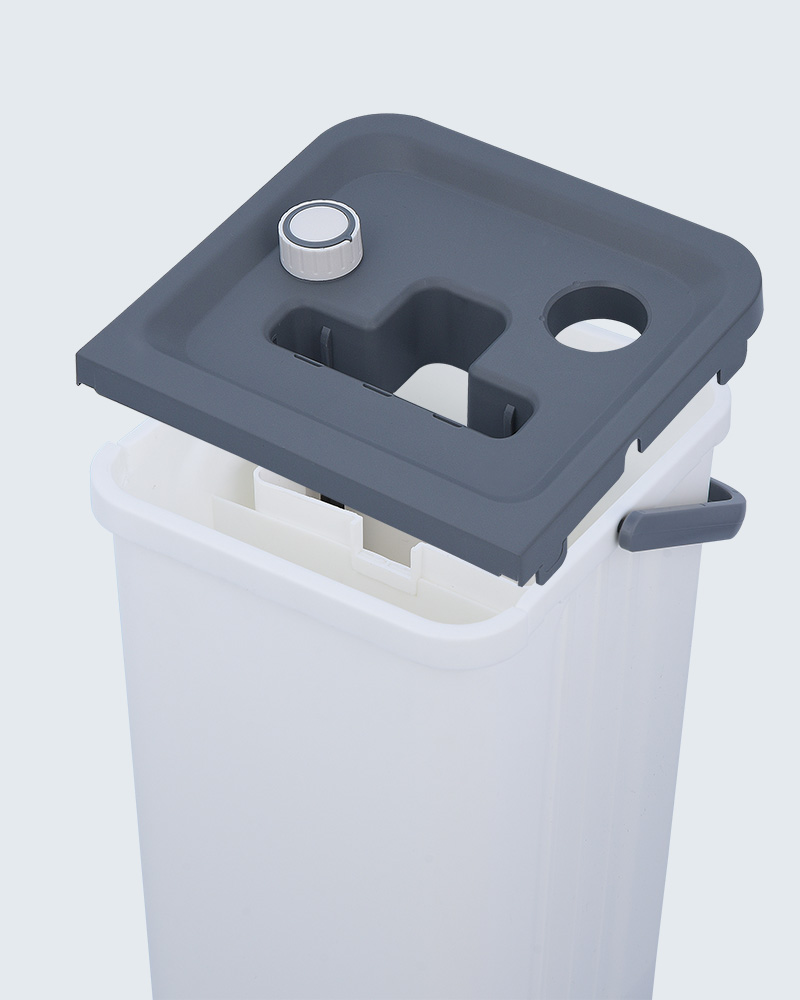 Mop-emmerset voor schoon en vuil waterscheiding