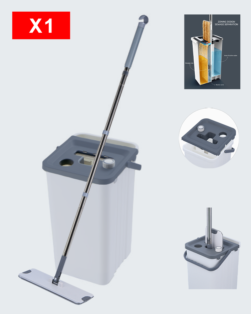 Mop-emmerset voor schoon en vuil waterscheiding